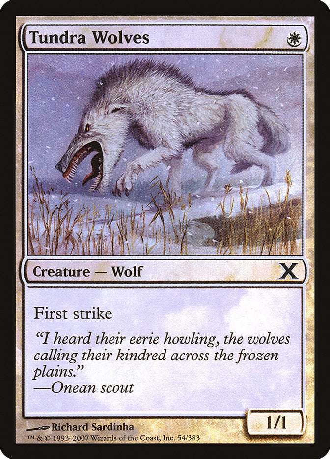 Tundra Wolves (Premium Foil) [Tenth Edition] | Exor Games Bridgewater