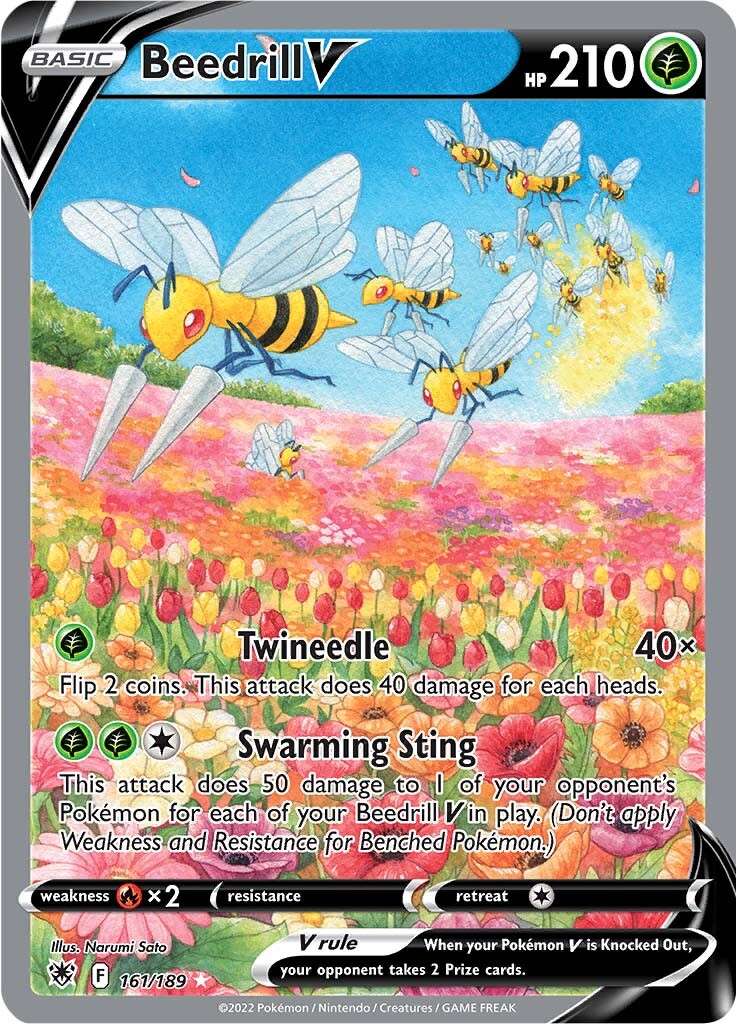 Beedrill V (161/189) [Sword & Shield: Astral Radiance] | Exor Games Bridgewater