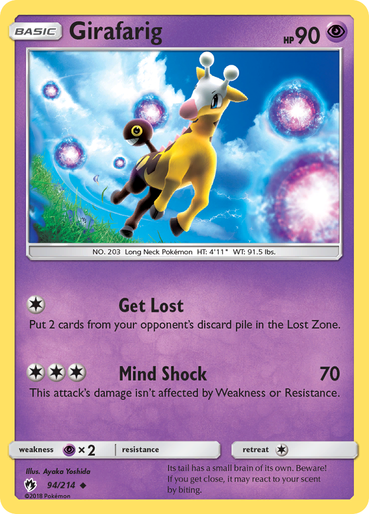Girafarig (94/214) [Sun & Moon: Lost Thunder] | Exor Games Bridgewater