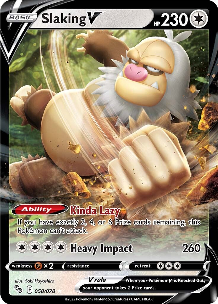 Slaking V (058/078) [Pokémon GO] | Exor Games Bridgewater