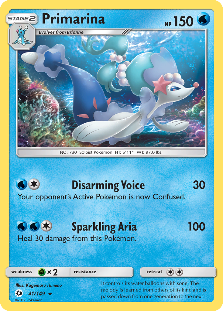 Primarina (41/149) [Sun & Moon: Base Set] | Exor Games Bridgewater