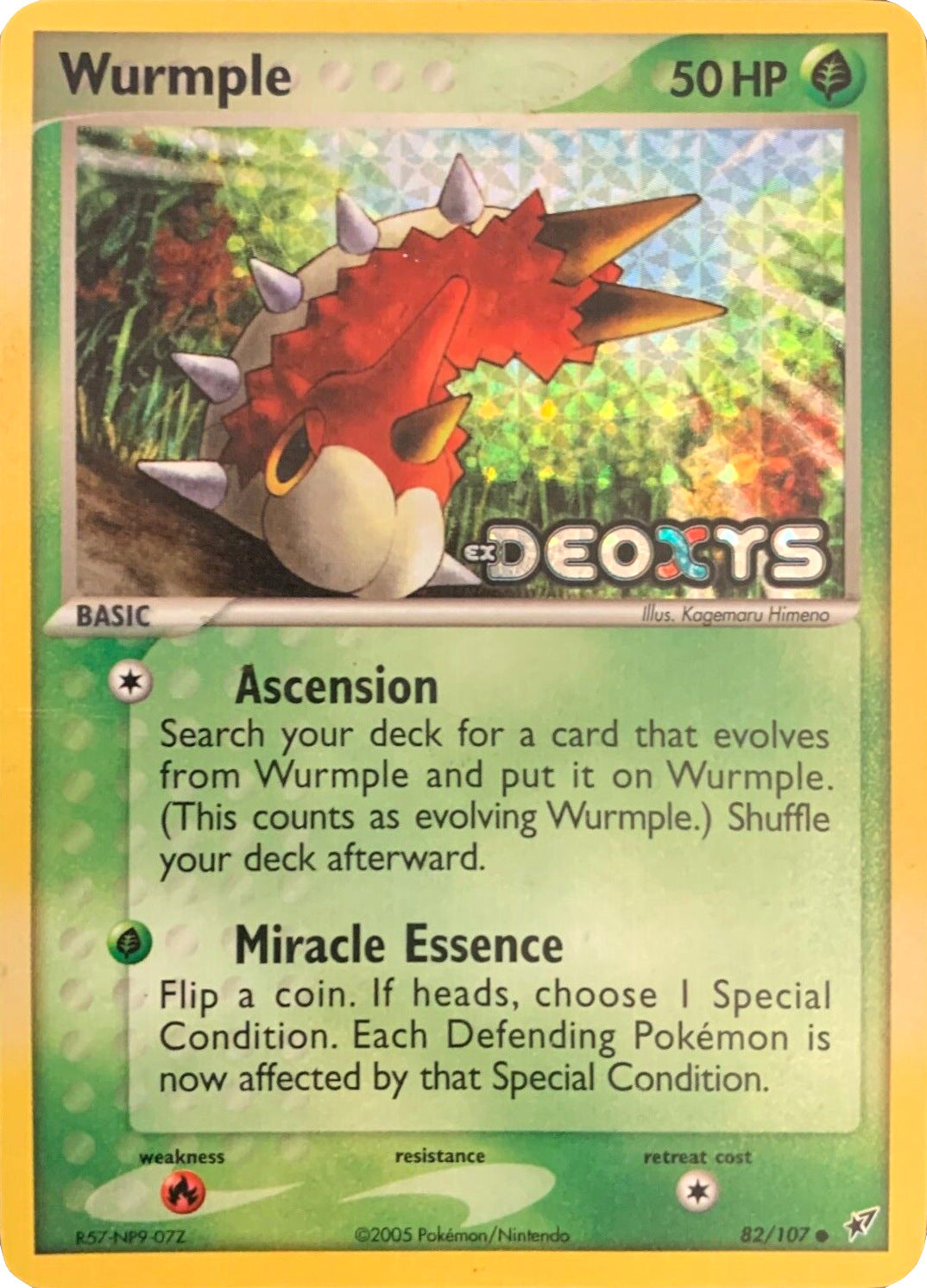 Wurmple (82/107) (Stamped) [EX: Deoxys] | Exor Games Bridgewater