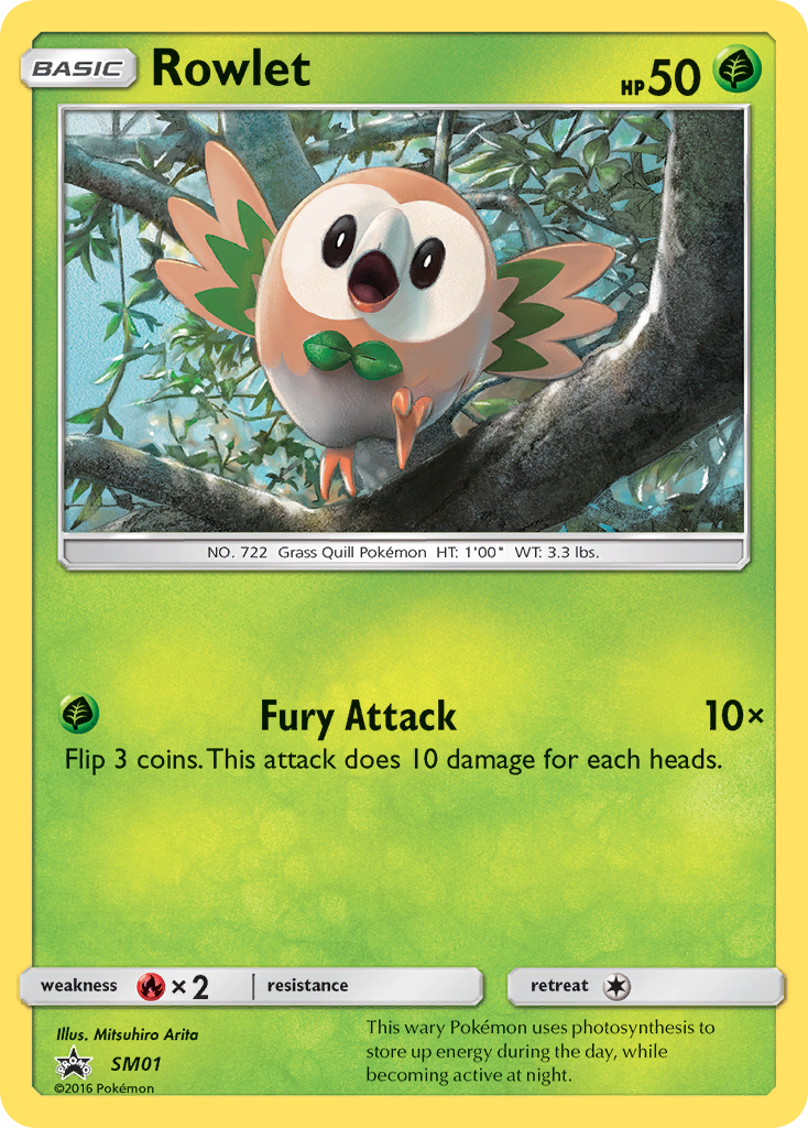 Rowlet (SM01) [Sun & Moon: Black Star Promos] | Exor Games Bridgewater