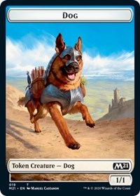 Dog // Weird Double-sided Token [Core Set 2021 Tokens] | Exor Games Bridgewater