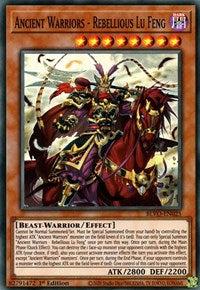 Ancient Warriors - Rebellious Lu Feng [BLVO-EN025] Super Rare | Exor Games Bridgewater