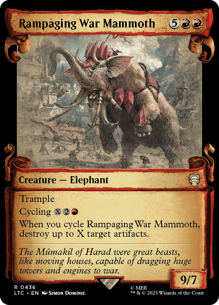 Rampaging War Mammoth [The Lord of the Rings: Tales of Middle-Earth Commander Showcase Scrolls] | Exor Games Bridgewater