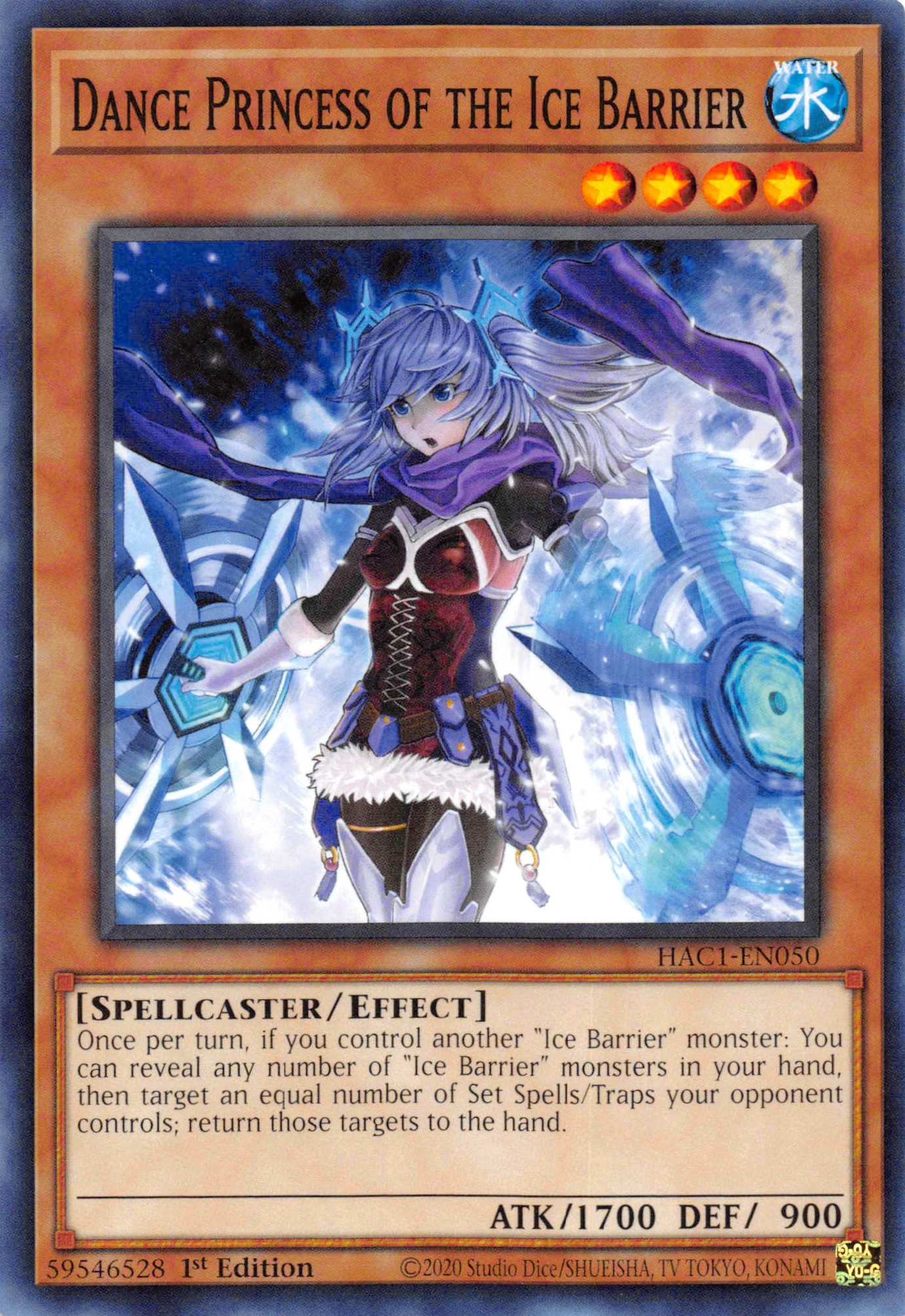 Dance Princess of the Ice Barrier [HAC1-EN050] Common | Exor Games Bridgewater