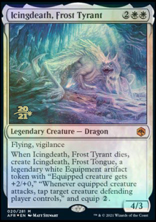 Icingdeath, Frost Tyrant [Dungeons & Dragons: Adventures in the Forgotten Realms Prerelease Promos] | Exor Games Bridgewater