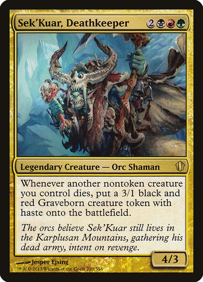 Sek'Kuar, Deathkeeper [Commander 2013] | Exor Games Bridgewater