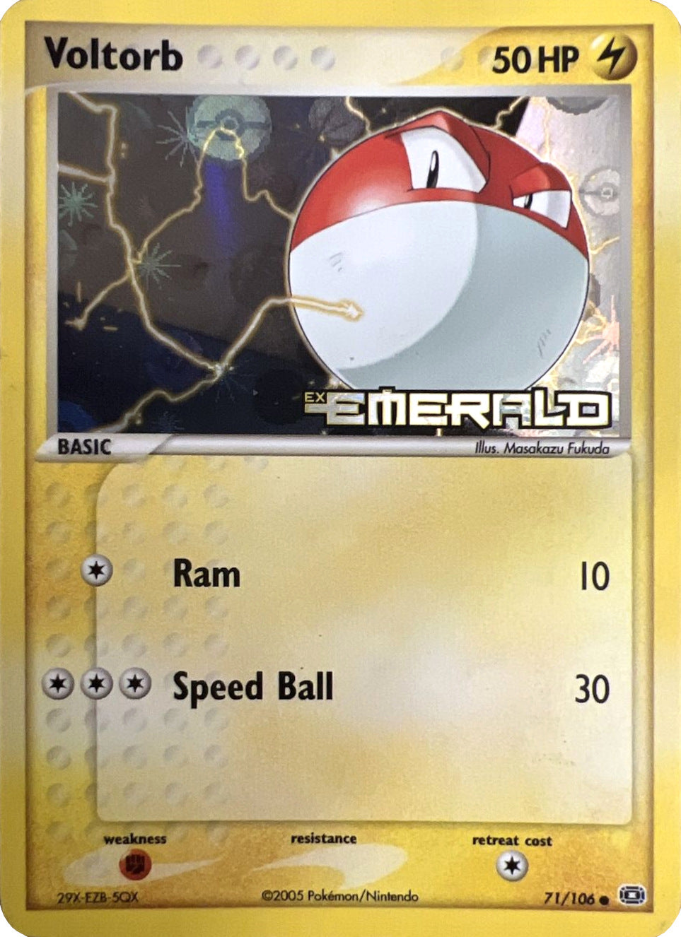 Voltorb (71/106) (Stamped) [EX: Emerald] | Exor Games Bridgewater