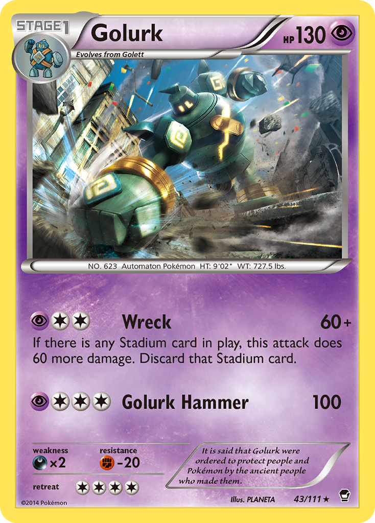 Golurk (43/111) [XY: Furious Fists] | Exor Games Bridgewater