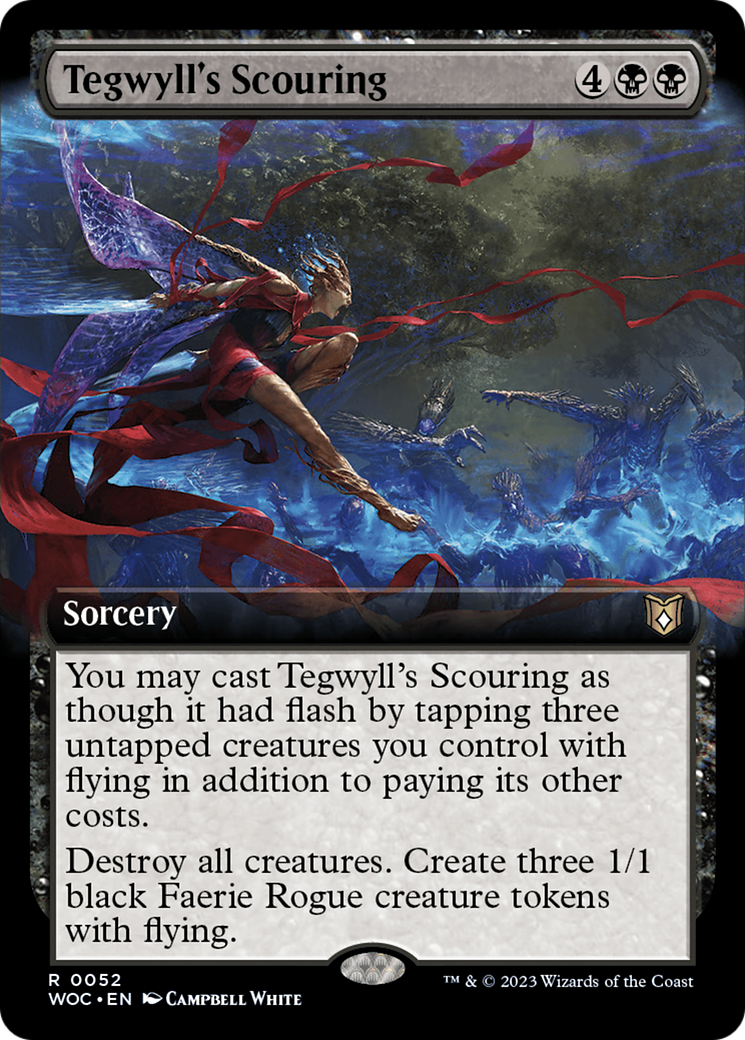 Tegwyll's Scouring (Extended Art) [Wilds of Eldraine Commander] | Exor Games Bridgewater