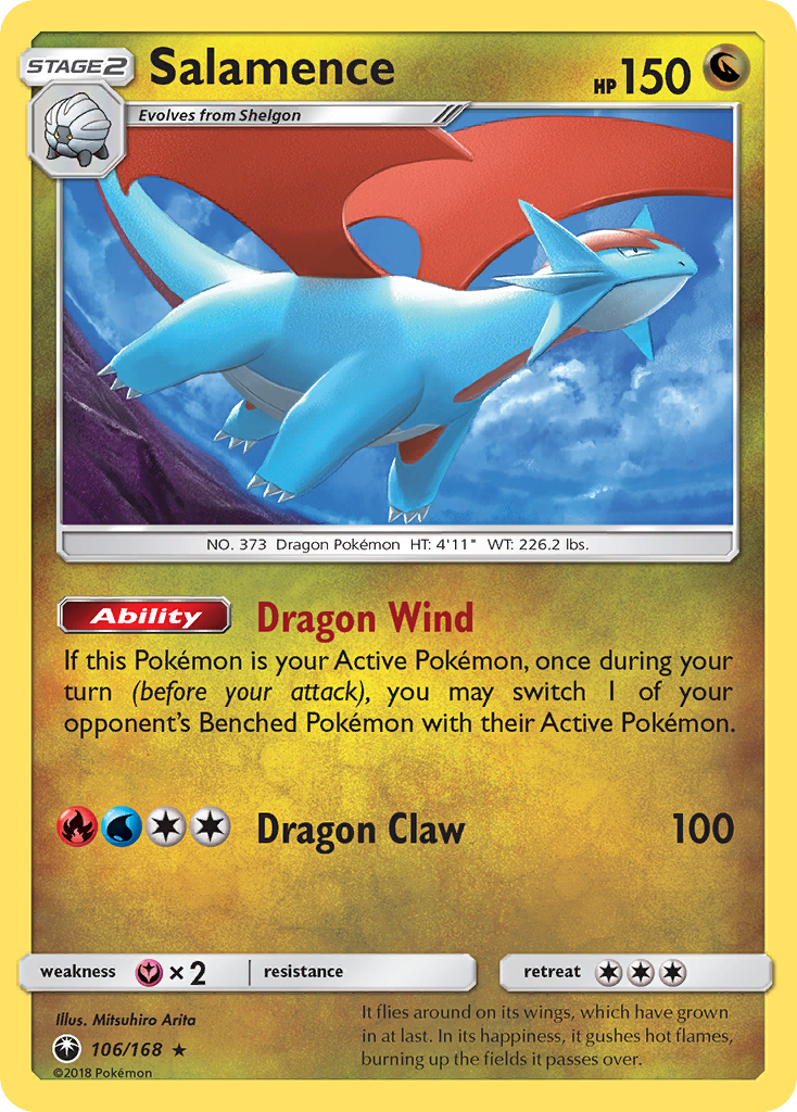 Salamence (106/168) [Sun & Moon: Celestial Storm] | Exor Games Bridgewater