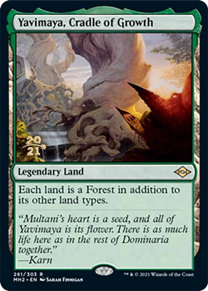 Yavimaya, Cradle of Growth [Modern Horizons 2 Prerelease Promos] | Exor Games Bridgewater