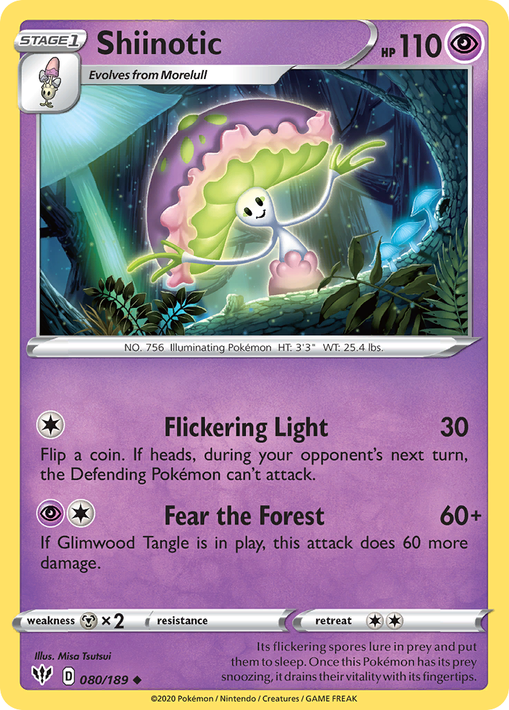 Shiinotic (080/189) [Sword & Shield: Darkness Ablaze] | Exor Games Bridgewater
