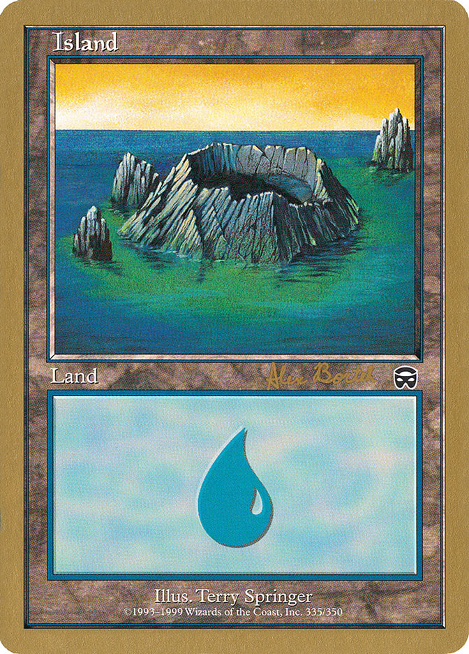 Island (ab335) (Alex Borteh) [World Championship Decks 2001] | Exor Games Bridgewater