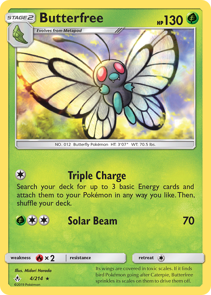 Butterfree (4/214) [Sun & Moon: Unbroken Bonds] | Exor Games Bridgewater