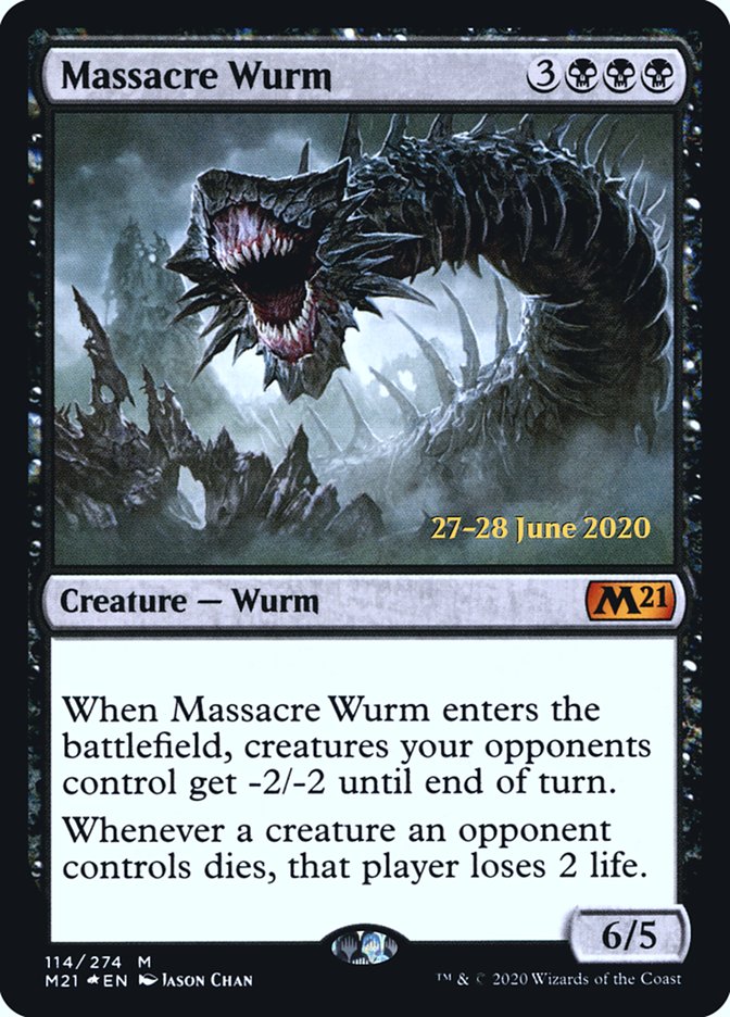 Massacre Wurm  [Core Set 2021 Prerelease Promos] | Exor Games Bridgewater