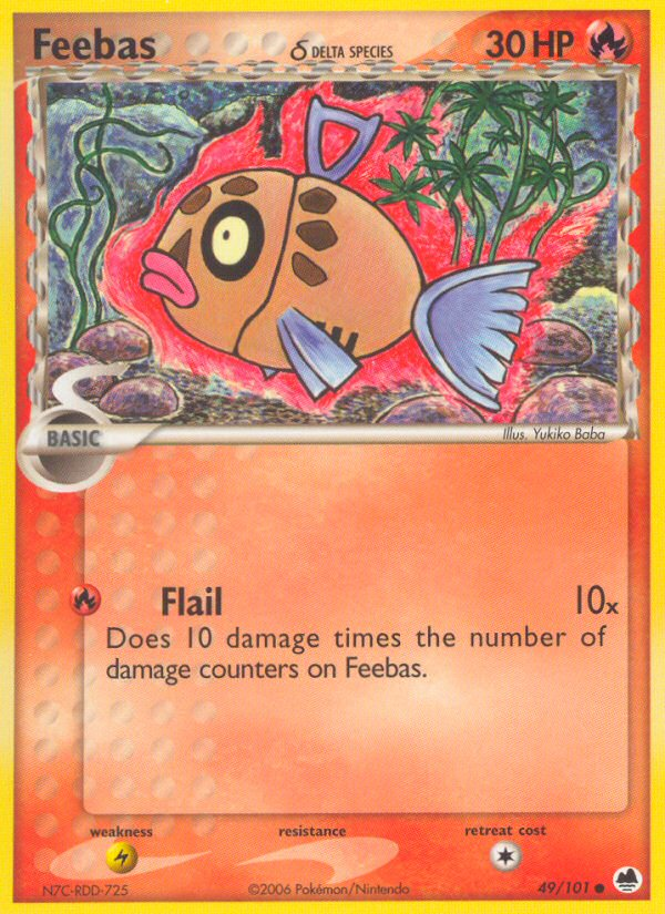 Feebas (49/101) (Delta Species) [EX: Dragon Frontiers] | Exor Games Bridgewater