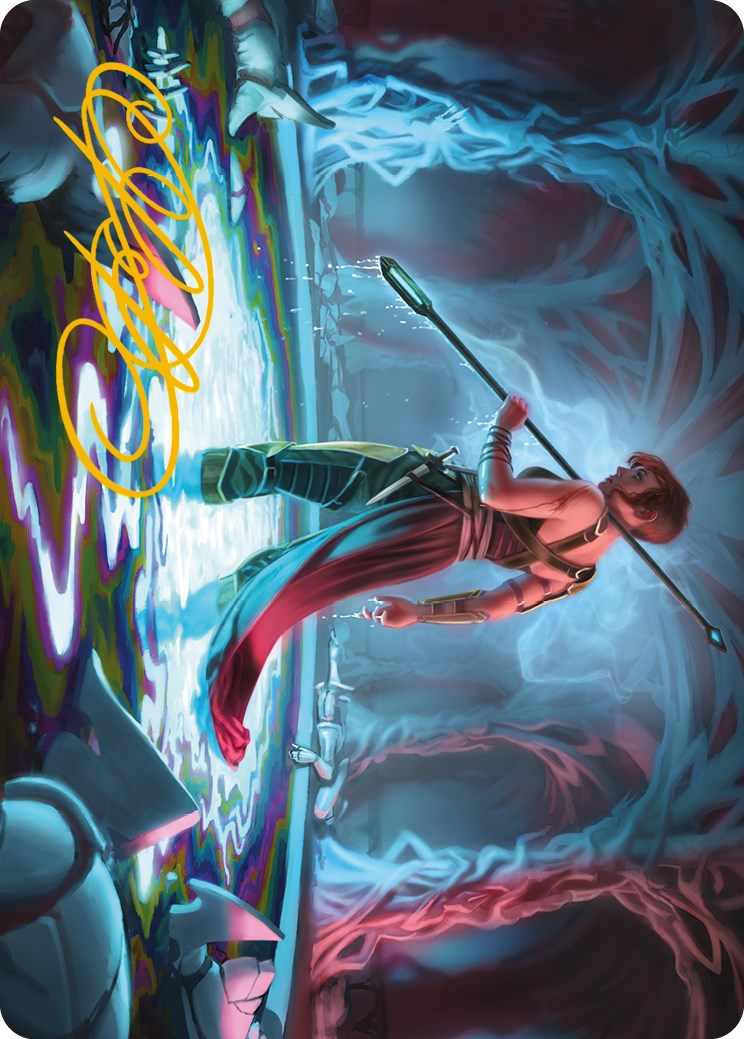 Melira, the Living Cure Art Card (Gold-Stamped Signature) [Phyrexia: All Will Be One Art Series] | Exor Games Bridgewater