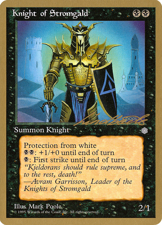 Knight of Stromgald (Leon Lindback) [Pro Tour Collector Set] | Exor Games Bridgewater