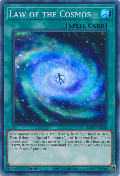 Law of the Cosmos [LED7-EN035] Super Rare | Exor Games Bridgewater