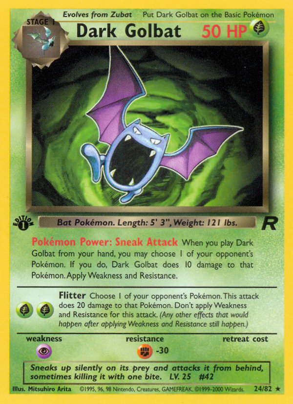 Dark Golbat (24/82) [Team Rocket 1st Edition] | Exor Games Bridgewater