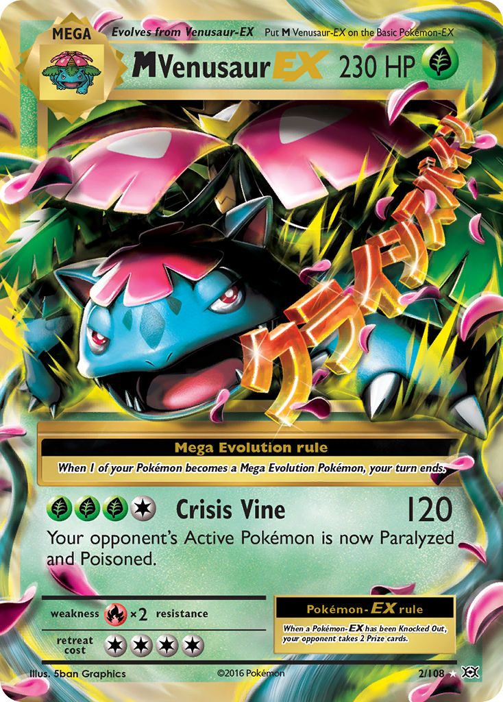 M Venusaur EX (2/108) [XY: Evolutions] | Exor Games Bridgewater