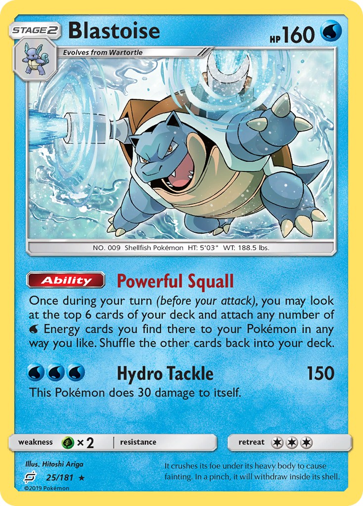 Blastoise (25/181) [Sun & Moon: Team Up] | Exor Games Bridgewater