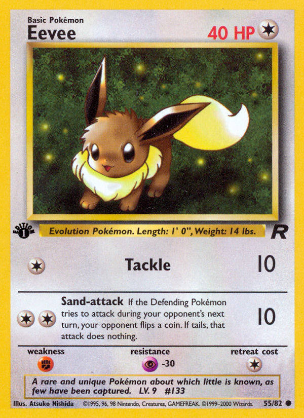 Eevee (55/82) [Team Rocket 1st Edition] | Exor Games Bridgewater