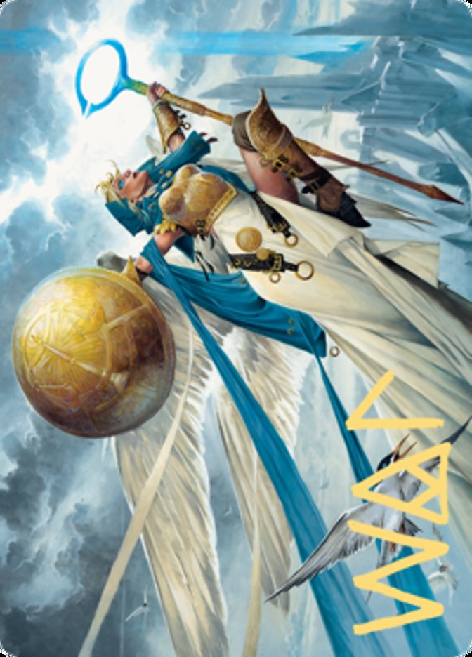 Linvala, Shield of Sea Gate Art Card (Gold-Stamped Signature) [Zendikar Rising Art Series] | Exor Games Bridgewater