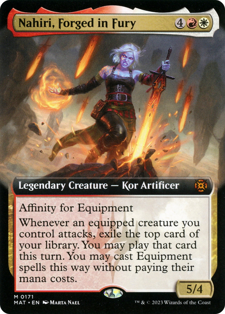 Nahiri, Forged in Fury (Extended Art) [March of the Machine: The Aftermath] | Exor Games Bridgewater