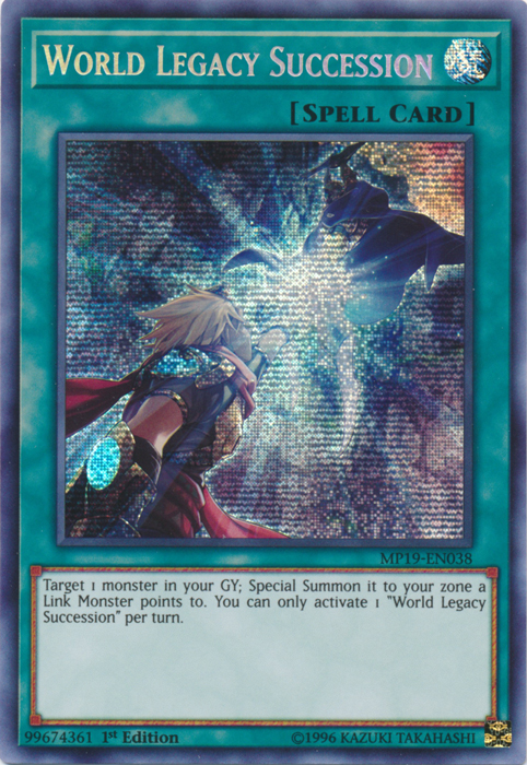 World Legacy Succession [MP19-EN038] Prismatic Secret Rare | Exor Games Bridgewater