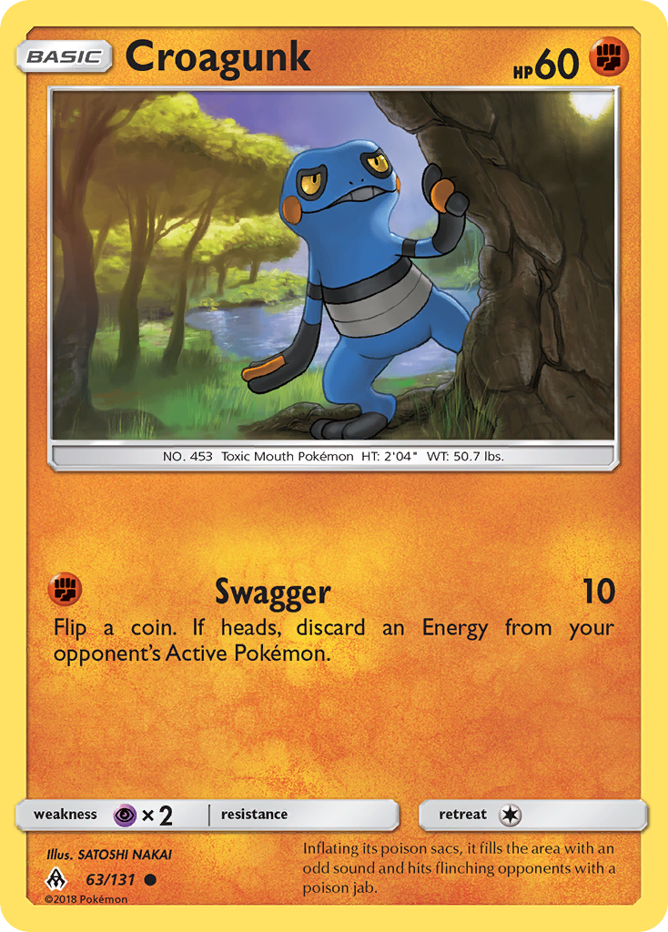 Croagunk (63/131) [Sun & Moon: Forbidden Light] | Exor Games Bridgewater