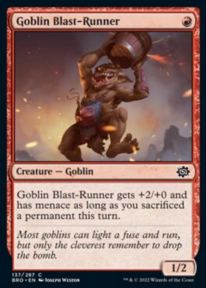 Goblin Blast-Runner [The Brothers' War] | Exor Games Bridgewater