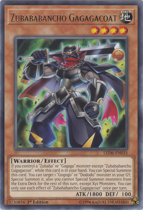 Zubababancho Gagagacoat [LED6-EN035] Rare | Exor Games Bridgewater