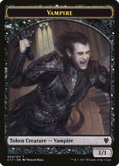 Bat // Vampire Double-sided Token [Commander 2017 Tokens] | Exor Games Bridgewater