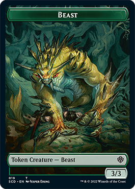 Beast // Beast Double-Sided Token [Starter Commander Decks] | Exor Games Bridgewater
