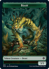 Beast // Beast Double-Sided Token [Starter Commander Decks] | Exor Games Bridgewater