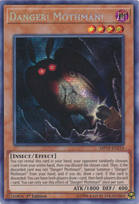 Danger! Mothman! [MP19-EN219] Prismatic Secret Rare | Exor Games Bridgewater