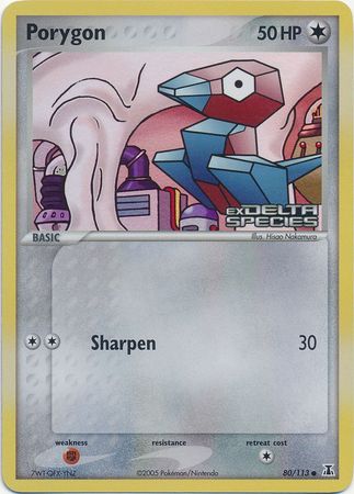 Porygon (80/113) (Stamped) [EX: Delta Species] | Exor Games Bridgewater