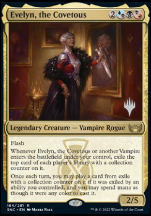 Evelyn, the Covetous (Promo Pack) [Streets of New Capenna Promos] | Exor Games Bridgewater