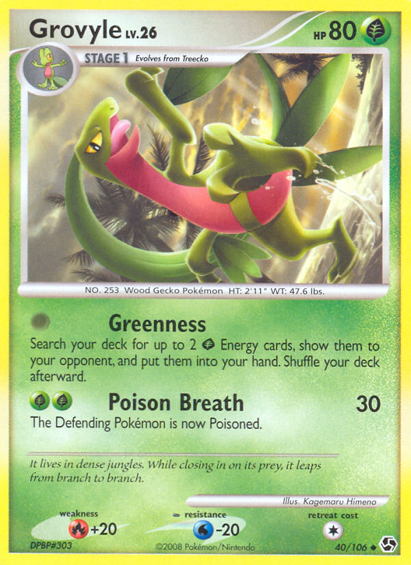 Grovyle (40/106) [Diamond & Pearl: Great Encounters] | Exor Games Bridgewater