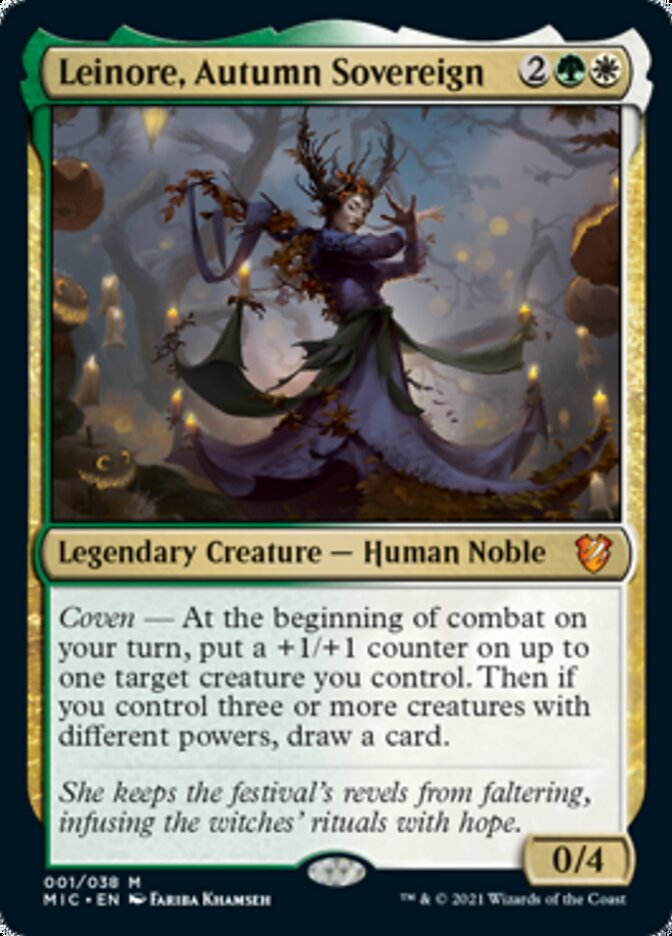 Leinore, Autumn Sovereign (Display Commander) [Innistrad: Midnight Hunt Commander] | Exor Games Bridgewater