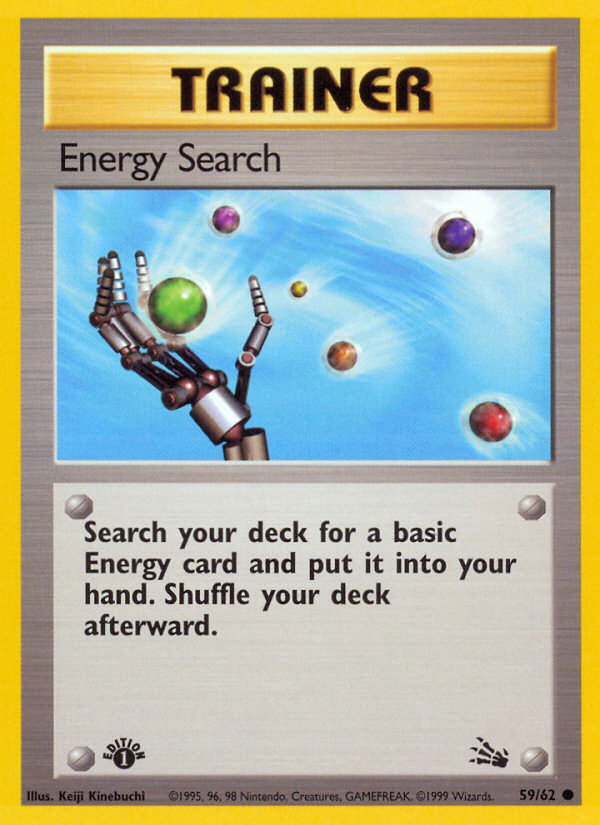 Energy Search (59/62) [Fossil 1st Edition] | Exor Games Bridgewater