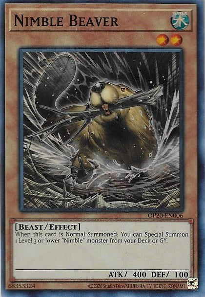 Nimble Beaver [OP20-EN006] Super Rare | Exor Games Bridgewater