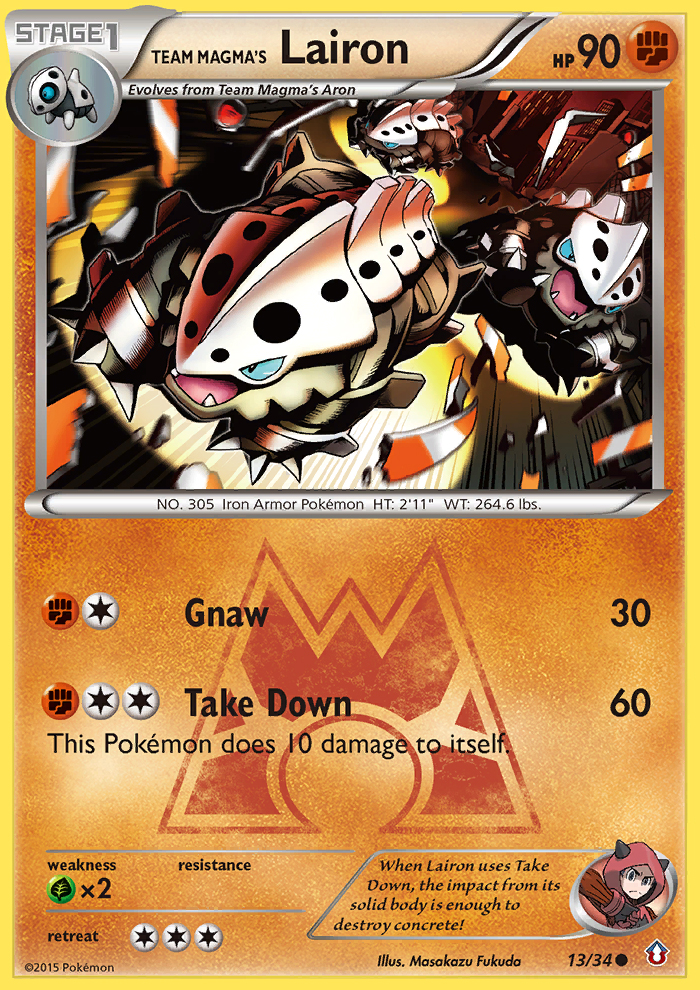 Team Magma's Lairon (13/34) [XY: Double Crisis] | Exor Games Bridgewater