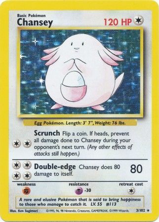 Chansey (3/102) [Base Set Unlimited] | Exor Games Bridgewater