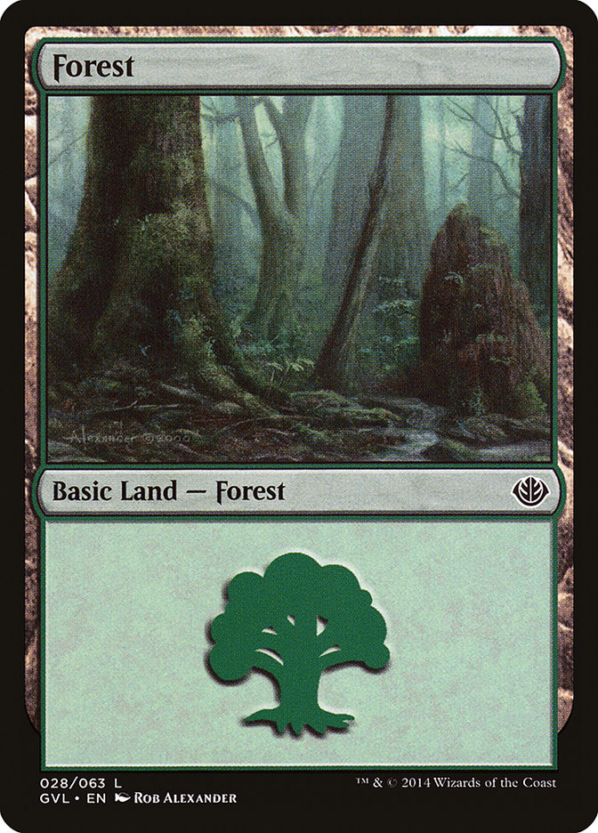 Forest (28) (Garruk vs. Liliana) [Duel Decks Anthology] | Exor Games Bridgewater