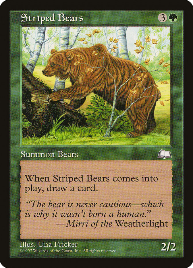 Striped Bears [Weatherlight] | Exor Games Bridgewater